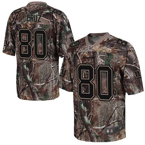 Men's Limited Victor Cruz Nike Jersey Camo - #80 Realtree NFL New York Giants